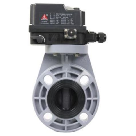 4 Sch 80 Cpvc Electric Butterfly Valve Viton 120 Vac Flange X Flange