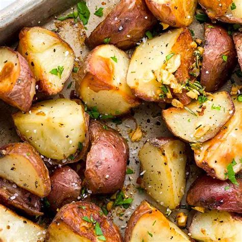 Roasted Greek Potatoes Recipe With Feta Cheese And Oregano Recipe