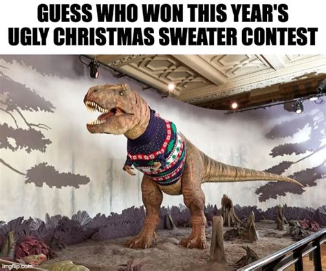 T Rex Christmas Sweater Imgflip