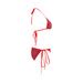 Red And Black Waves Custom Bikini Swimsuit Id D