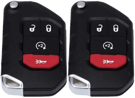 ECCPP X 2 Uncut Keyless Entry Remote Key Fob Replacement For 2018 2020