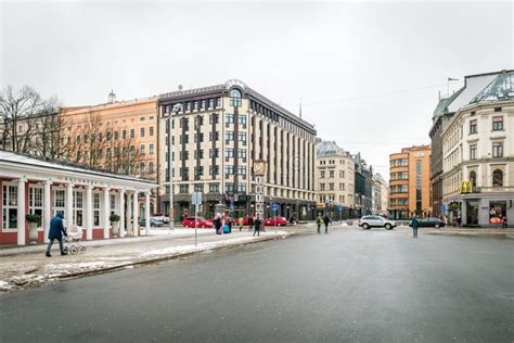 Laima Clock In Downtown Riga Latvia Editorial Stock Image Image Of