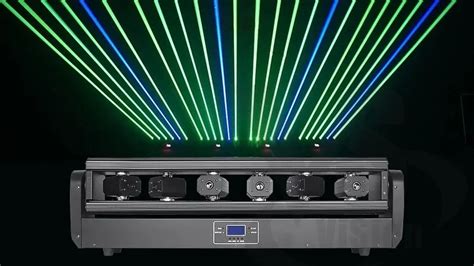 Rgb Laser 6 Eyes Laser Moving Bar 6x500mw Bar Beam Moving Head Light Dj Party Disco Wedding