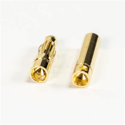 Bullet Banana Connectors Mm For Rc Male Or Female Gold Plated