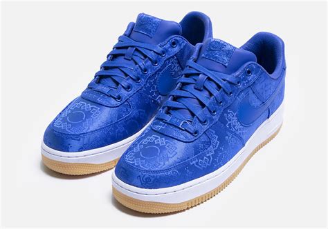 Clot Nike Air Force 1 Blue Silk Release Date Cj5290 400