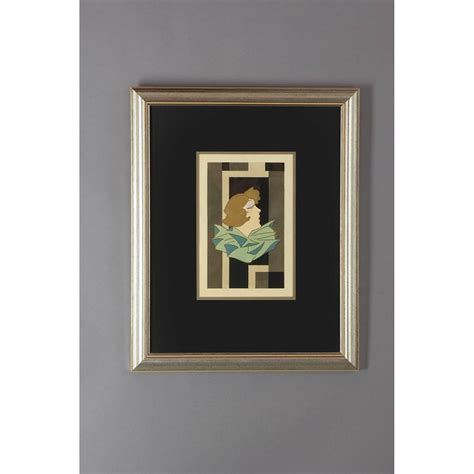 Stylized Art Deco Gouache Of A Woman France 1920s For Sale At 1stDibs