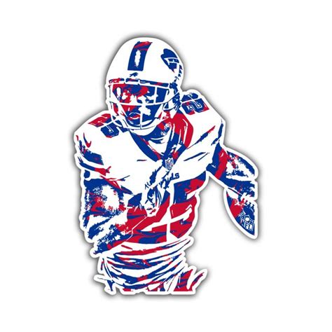 Buffalo Bills – Player – Full Color Vinyl Sticker – Custom Size ...