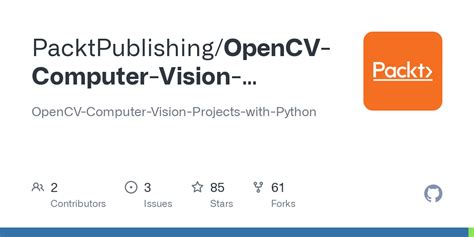 Opencv Computer Vision Projects With Pythonreadmemd At Master