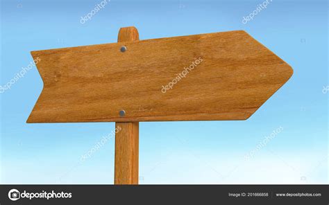 Arrow Blank Road Wooden Sign Sky Background Illustration Stock Photo by ©Ema88 201666858