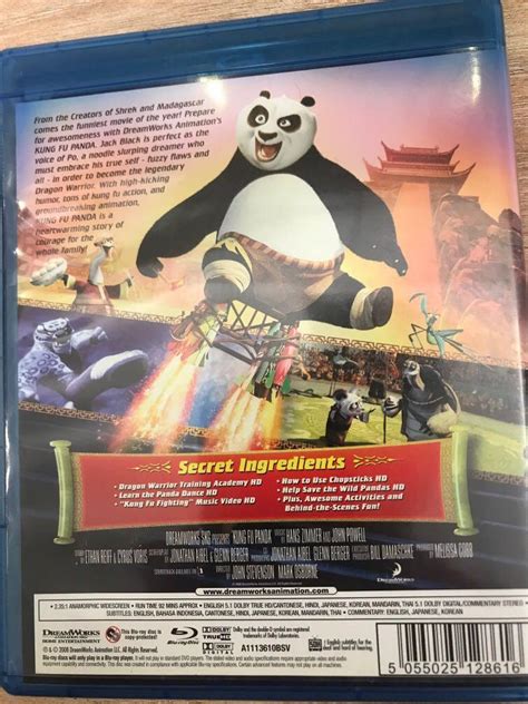 功夫熊貓 Kung Fu Panda blu ray 藍光 動畫電影 廣東話 1 3集 不散賣 興趣及遊戲 音樂樂器 配件 音樂與