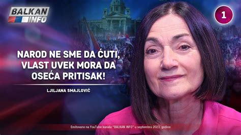 INTERVJU Ljiljana Smajlović Narod ne sme da ćuti vlast uvek mora da