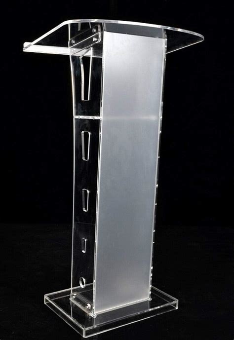 Intbuying 23 6x17 7x45 3inch Plexiglass Conference Pulpit Acrylic Podium Clear