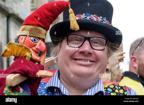 Tom Foolery Childrens Entertainer And Punch And Judy Man Stock Photo