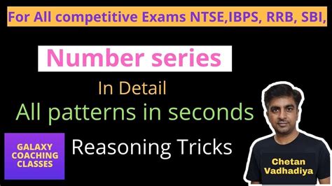 Number Series Reasoning Tricks L Series Completion L Number Test L Ntse