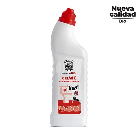 DIA SUPER PACO gel limpiador wc lejía perfumada Botella 1 lt