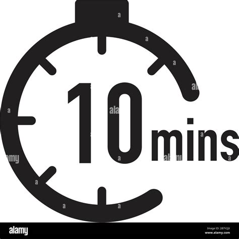 Timer 10 Minutes Vector Illustration Hi Res Stock Photography And