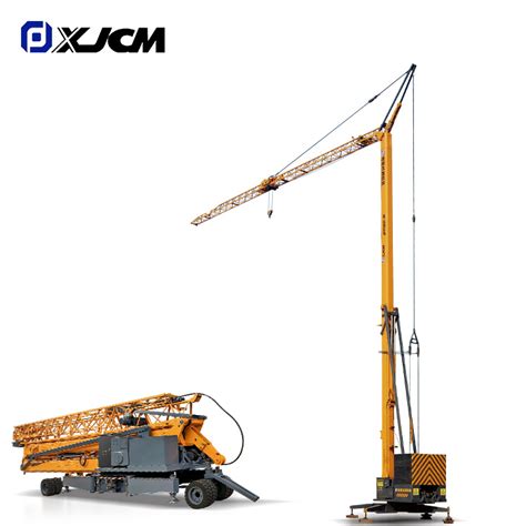 Portable 2 Ton Tower Crane Without Foundation Folding Tower Crane