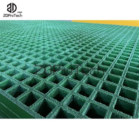 Fiberglass FRP Car Wash Trench Drain Grating FRP Drainage Grating Floor