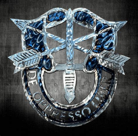 special special forces forged steel military wall sculpture liquid