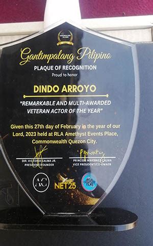 Dindo Arroyo: Most awarded actor since the pandemic | Celebrity World Ph