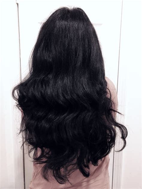 After Using Kristin Ess Hair Signature Gloss Temporary Hair Color In