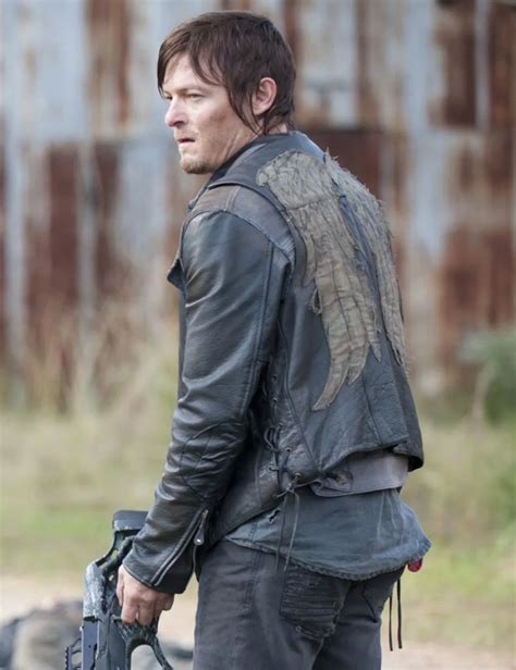 The Walking Dead Daryl Dixon Leather Vest - Jacket Hub