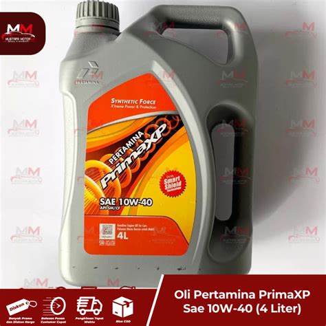 Jual Oli Pertamina Primaxp Sae W Liter Shopee Indonesia