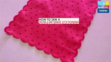 TUTORIAL How To Sew A Scallop Edge Stitching YouTube