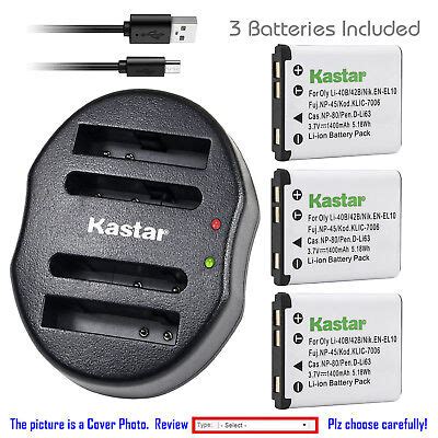 Kastar Battery Dual Usb Charger For Li B Np Sanyo Xacti Vpc