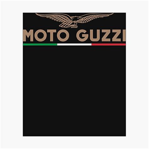 Moto Guzzi Eagle Logo Adhesive Emblem Moto Guzzi Photographic Print