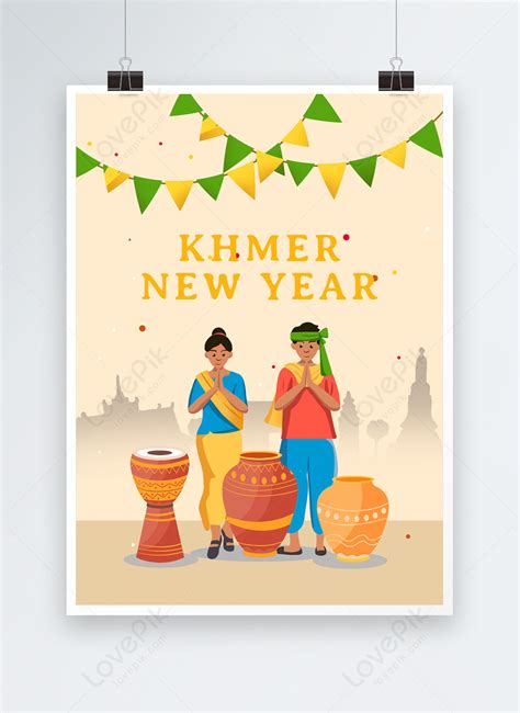 Cambodia New Year Festival Poster Template Imagepicture Free Download