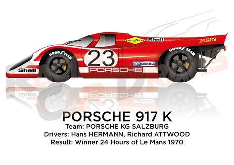 Porsche 917 K N23 Winner 24 Hours Of Le Mans 1970