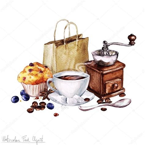 Muffin And Coffee Clipart