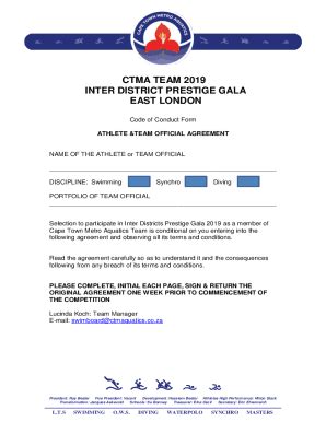 Fillable Online CTMA Team Inter Districts Prestige Gala In East London