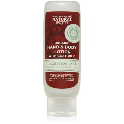 Hand And Body Lotion With Goat Milk Deception Pass Rosemary