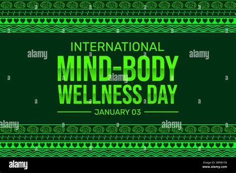 International Mind-body Wellness Day Wallpaper in Healthy Green color ...