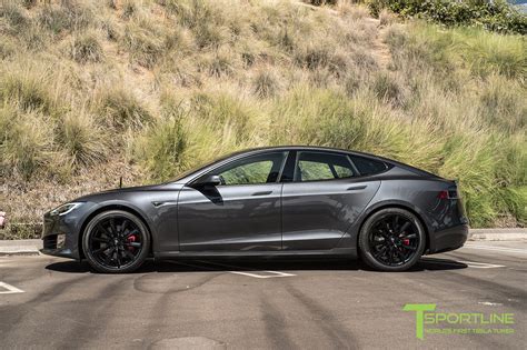 Midnight Silver Metallic Model S 20 With 20 Tst Tesla Wheel In Gloss