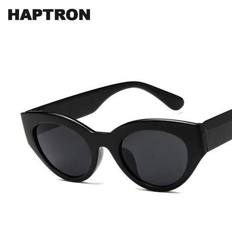 HAPTRON Vintage Street Style Hip Hop Sunglasses Women Men Cat Eye Sun