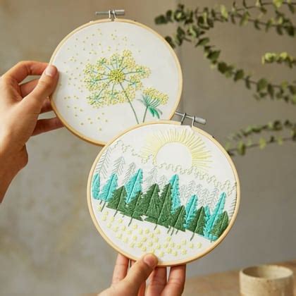 The Woodland Walk Embroidery Duo Kit From Dmc Traditional Embroidery