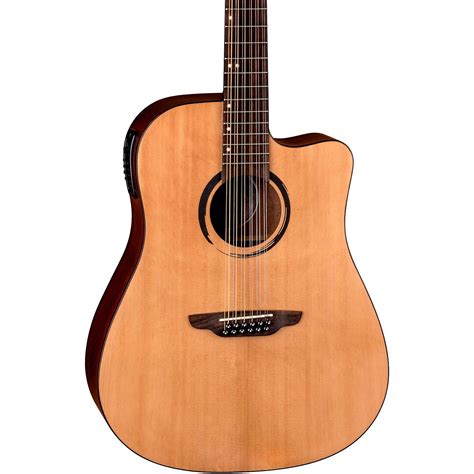 Luna Wabi Dc 12 Sabi 12 String Dreadnought Acoustic Electric Guitar Natural Guitar Center