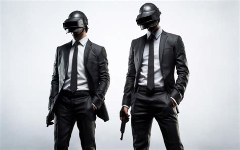 Premium Ai Image Pubg Game Logo With Suited Man