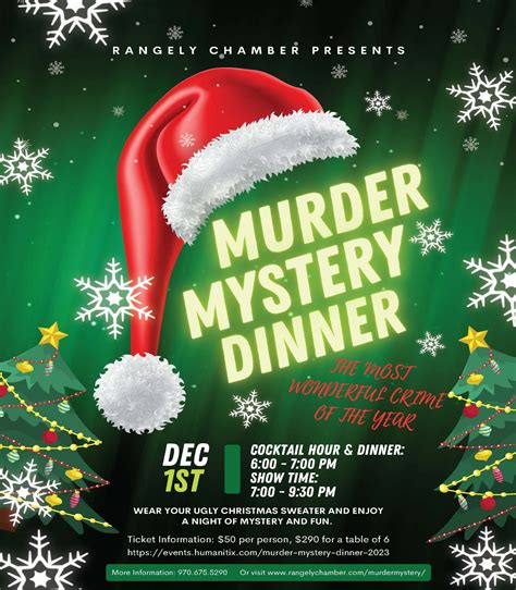 Murder Mystery Dinner Rangeley Chamber