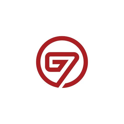 Premium Vector G7 Logo Design