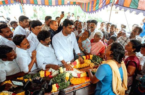 Kallakurichi Tamil Nadu Bjp President K Annamalai Pays His Last