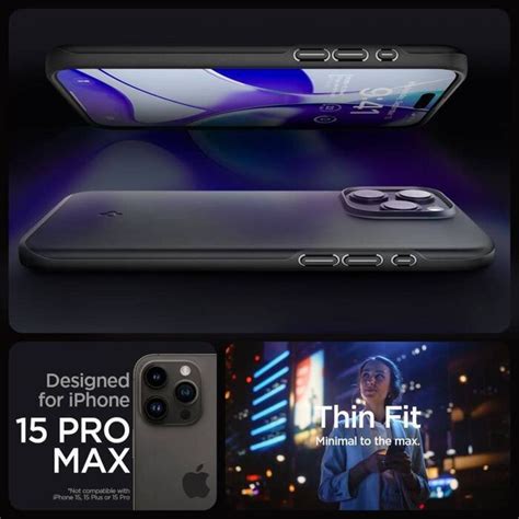 Ốp lưng iPhone 15 Pro Max Spigen Thin Fit BENGO VN