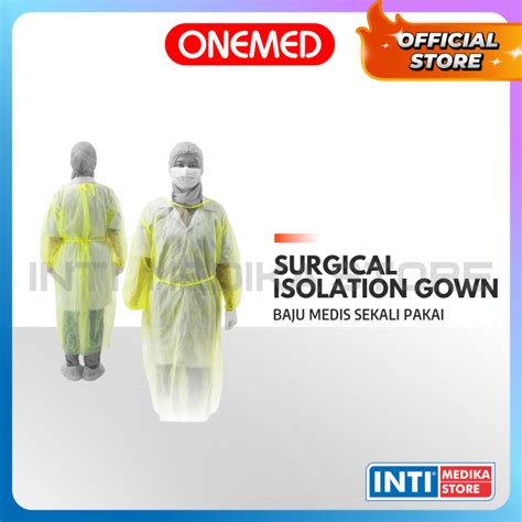 Jual Onemed Disposable Surgical Isolation Gown Apd Baju Medis