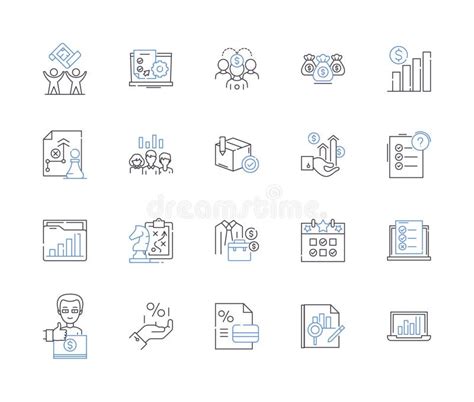 Market Analysis Outline Icons Collection Market Analysis Research