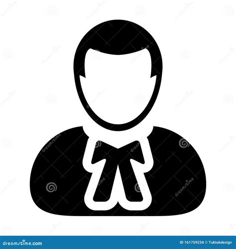 Advocate Icon Vector Male User Person Profile Avatar Symbol for Law and ...