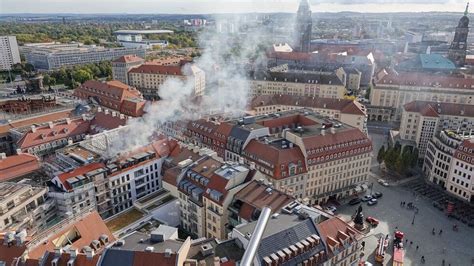 Rauchwolke über der Dresdner City Was brennt da Radio Dresden