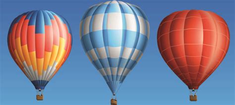 Creative Colorful Hot Air Balloons Vector Vectors Graphic Art Designs